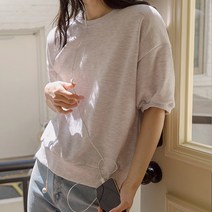 저스트원 / 베스트 트임라벨 반팔맨투맨