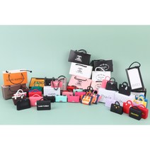 [미니어처] 명품 가방 핸드백 백 종이백 종이상자 미니어쳐, 화이트, 1번