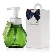 네이쳐러브메레 280ml 핸드워시 답례품 손세정제 웨딩 돌잔치 조문 답례품, 1개, 셀프포장-핸드워시+크라프트박스+리본(색상반반)