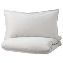 이케아 베리팔름 이불커버+베개커버 그레이스트라이프 150x200cm+50x80cm 면100%