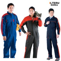 일터루 춘추용 스즈끼 3종 모음 일체형 정비복 우주복, ITZ-932(네이비)