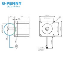 NEMA23 스테퍼 모터 57x112mm 4lead 3A 3N m/Nema 23 모터 112mm 428Ozin CNC 판화 밀링 머신 용 3D 프린터 용, 02 4.2A Single Shaft