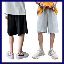 커팅 밑단자름 반바지 허리끈 배딩바지 편한바지 남자 면반바지 면바지 남성면여름바지 여름팬츠 무릎
