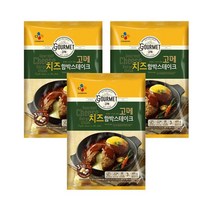 CJ제일제당 고메 치즈함박스테이크 465g (냉동) 3개 점심 간편 식사 가정용 반찬 아이들 도시락 대용 음식 조리 혼밥