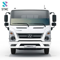 [썬팅메카]대형화물차 상단띠 하단띠 썬팅필름, 열차단 메탈블랙5