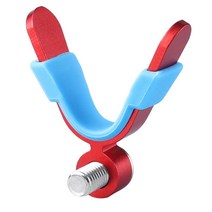 낚싯대 홀더 45 ° 조정 가능한 액세서리 조립 부품 야외 바다 낚시를위한 내구성 휴대용 스탠드 브래킷, 실리콘 알루미늄 합금, 빨간색