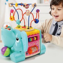 어린이 IQ 발달 다양한 놀이 큐브 장난감 8개월아기장난감 유아롤러코스터