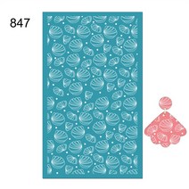 폴리머 클레이 용 실크 스크린 스텐실 재사용 가능 잎 꽃 웨이브 귀걸이 제작 도구 프린팅, 23 847 Style