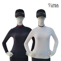 LPGA 골프 웨어 여성 간절기 고신축성 하이넥 티셔츠 193TL509