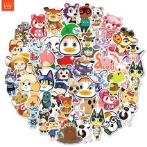 Animal Crossing 스티커 게임 낙서 방수 스티커 세트 50 매