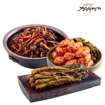 [강순의명가] 갓김치1kg+총각김치1kg+고들빼기1kg, 단품