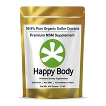 Organic Sulfur Crystals 99.9% Pure MSM 크리스탈 1 파운드 454g, 1개