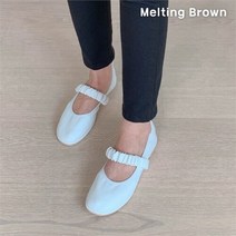 멜팅브라운 [멜팅브라운] 여성 스트랩 플랫슈즈 데일리 단화 5color