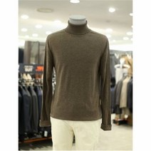 킨록 20 F W 멜란지브라운 여우털 혼방 터틀넥 니트 JAW31L099