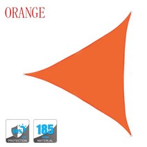 옥상가림막 코스트코 천막 가제보 쉘터 옥상 그늘막 300D 방수 안티 UV 삼각형 그늘 항해 야외 정원 테라스 수영장 그늘 항해 캠핑 그늘 태양 보호소, 주황색, 360x360x360cm
