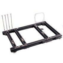 컴퓨터 케이스 빅타워 화이트 atxm atxitx 섀시용 diy 오픈 pc 케이스 수직 오버클럭킹 오픈 알루미늄 프레임 섀시 랙 diy 컴퓨터 액세서리 키트, 블랙 m-atx