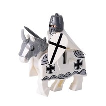 중세 로마 전사 황금 기사 말 호크 성 킹 드래곤 빌딩 블록 벽돌 피규어 장난감 선물, 52 Stytle 54