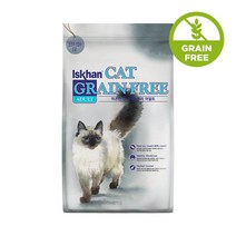 이즈칸 캣 그레인프리 어덜트 성묘 반려묘 고양이사료 2.5kg (견주간식 더탱글미니 9.8g 증정)