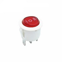 iOT 전등 스마트 스위치 라운드 로커 LED 조명 자동차 대시 보드 보트 밴 1 개 12V 24V / 6A 250V 10A 125V 2/3/4PIN 20MM, [13] 3Pin green light, [13] 3Pin green light