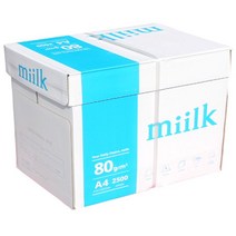 밀크 A4 80g 1BOX 2500매/A4용지+PD233104EA, PND 본상품선택