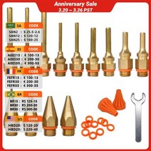 실리콘총 글루 건 노즐 액세서리 구리 소재 11mm 스틱 누출 방지 스틸 볼이 내장된 핫멜트 건에 적합합니다., 1.8x55mm, 1.8x55mm