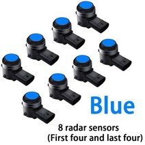 지게차후방감지기 굴삭기 후방경보기 ZJCGO오리지널 센서 자동차 주차 보조 레이더 버저 시스템 후면 앞 범퍼 혼다 시빅 10 FC FK, Blue (8 )