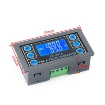 휴대용금속탐지기 미니 오실로스코프 ZK-PP1K 듀얼 모드 LCD PWM 신호 발생기 1 채널 1Hz-150KHz 펄스 주파수 듀티 사이클 조정 가능한 구형파, 한개옵션0