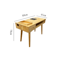 네일 테이블 매니큐어 손톱 선반 아트 뷰티샵 가구, 싱글 80x45x78(원목재질), 기본