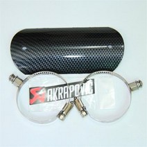 오토바이 모토 배기 머플러 커버 탄소 섬유 보호기 열 차폐 가드 TMAX530 CB400 CBR300 Z250 Z750, stainless steel