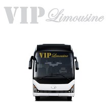 VIP 리무진 관광버스 대형 스티커 1, 실버, 1개