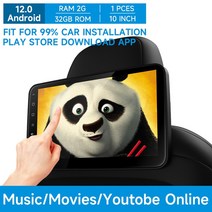 11.6 quot업그레이드 안드로이드 12 자동차 다기능 TV 헤드레스트 모니터 태블릿 터치 스크린 PlayStore 다운로드 앱 온라인 영화 시청 HDMI, 없음, [01] ScreenWIFI in