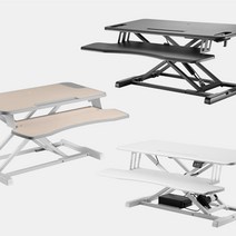 루나랩 높이조절 스탠딩 책상 수동형 모션데스크, 우드 (800mm), A TYPE : 수동