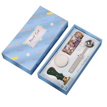 토이노리 프리미엄 마카롱 실링왁스 기본세트, 나무(스카이 블루)