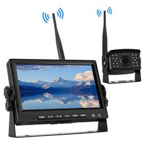 크레인 모니터링 무선 광각 카메라 고화질 야간 대형 트럭 반전 이미지 RV 사각 지대 지원 시스템, 타워크레인100미터전용7인치화면광학10배줌