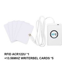NFC 판독기 USB ACR122U 비접촉식 스마트 IC UID 카드 작성기 RFID 복사기 13.56mhz 복제 복제기 변경 가능한 태그 키 Fobs, AE) style c
