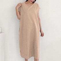 와일드펫 여성 코나 린넨 가오리 롱 원피스 루즈핏