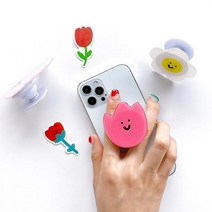 Linkvu 원더랜드 폰톡 스마트톡 그립톡 거치대 홀더, 붕어빵, 원더랜드폰톡