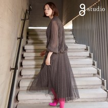 [추가1만원 ]지스튜디오 21FW 캐시미어혼방 튤니트 스커트