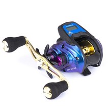 카운터기 숫자 인원 카운터 디지털 디스플레이 전자 낚시 릴 기어 비율 수심 측정 고속, 갈색