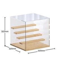 원목 아크릴 피규어 케이스 정리대 계단식 장식장 5단, 6.대형 5단