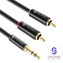 SYNCWIRE 3.5mm to RCA케이블 프리미엄 오디오 AUX케이블 3.4m, SW-RC517