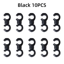 브레이크 호스 얼스 브레이크호스 자전거 브레이크 호스 10pcs 자전거 브레이크 시프트 라인 호스 가이드 자전거 크로스 케이블 깔끔한 넥타이 버클 홀더 c 후크 멀티 색상에 s, 블랙 10개