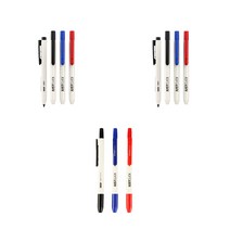 모리스 네임펜 캘리그라피용품 켈리그라피펜 노크식 원터치, 네임펜F엑스트라, 레드