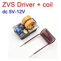 Dc 5-12V 미니 ZVS 유도 가열 보드 플라이 백 드라이버 히터 DIY 밥솥 (점화 코일 포함), 한개옵션0