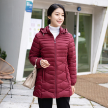 모슬린 여성 엄마옷 웰론 후드 패딩 점퍼 FJP210007 마담/미시옷/중년여성의류/빅사이즈/40대/50대/60대여성옷
