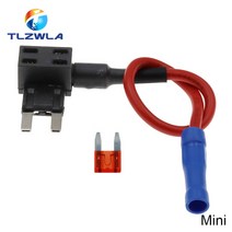 12V 미니 소형 중형 자동차 퓨즈 홀더 추가 회로 탭 어댑터 10A 마이크로 미니 표준 ATM 블레이드 퓨즈 포, 03 Mini_03 3A