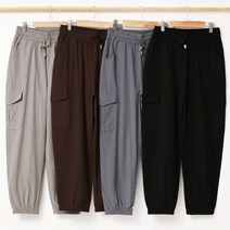 인디오 여성용 밴딩 쿨링 카고 소세지 조거팬츠 NZC1039