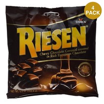 Riesen Chocolate Carmels Candy 리센 초콜릿 카라멜 캔디 155g 4팩