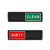 이지굿리빙 식기세척기 사인 자석 CLEAN DIRTY 표지판, 블랙, 1개