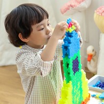 카멜레온 블럭장남감 천재 유아 퍼즐 아리부바 200pcs 색이변하는신개념블럭, 단품